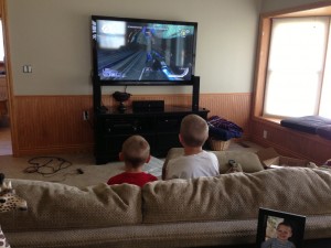The Playstation is finally hooked up!