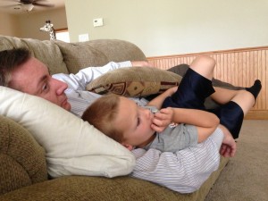 He was a little tired that first day...okay he's still exhausted each evening.