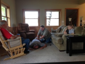 Dr. Stokes working on Uncle Denny