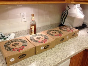 Think we had enough pies? (there are four more in the bags behind!)