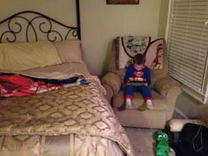 Each had his own bed. Perfect!