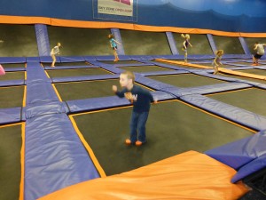 Jumping at Sky Zone
