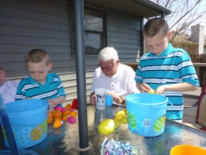 Even Grandpa got an egg this year. :)