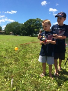 Patrick caught a fish! Mac wasn't so lucky this time out.