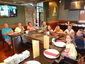 Ending the weekend with dinner together.