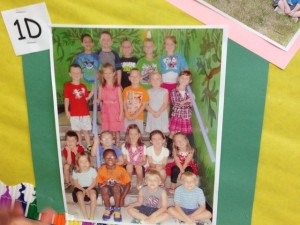 That's my boy in the middle of all those girls. ;)