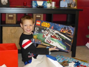 His first big set!