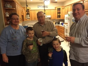 Happy New Year!! (I liked this one best, but I wasn't in it, so they insisted on a retake with all of us.)