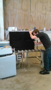 Lukie did all the work on our island top.