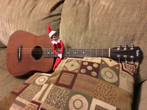 Patrick (rather upset): "Steve is playing MY guitar! He's going to break it!"