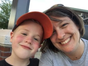 When Jude saw this, he said, "I like that picture. I like how my cheeks are read. They look good." :)